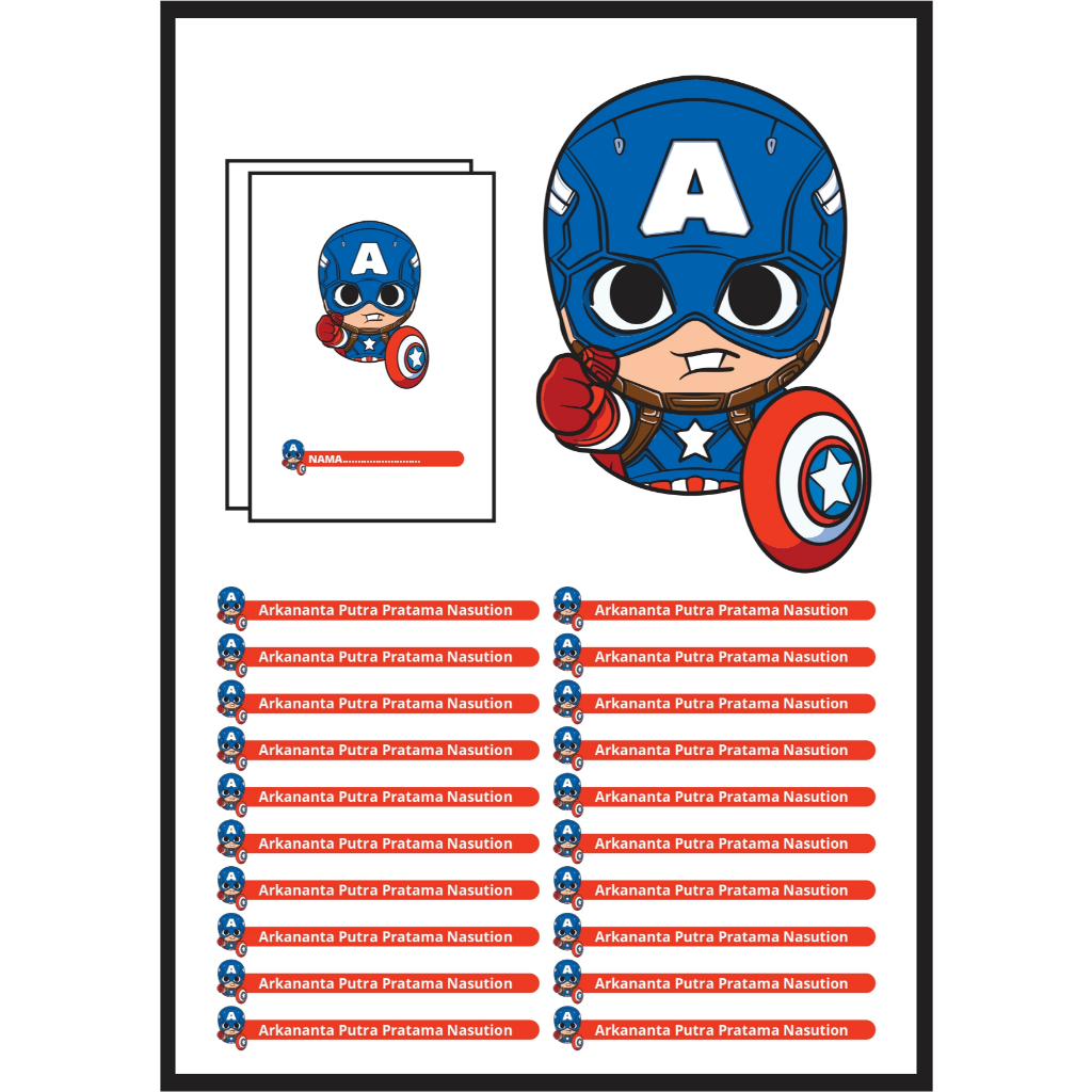 

Sticker Karakter Nama Anak / Sticker Alat Tulis / Sticker Buku / Sticker Nama Murah / Sticker Nama Cowok / Sticker Nama Sekolah