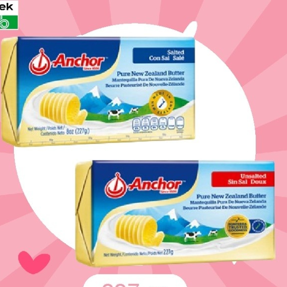 

BUTTER ANCHOR SALTED UNSALTED 200GRAM