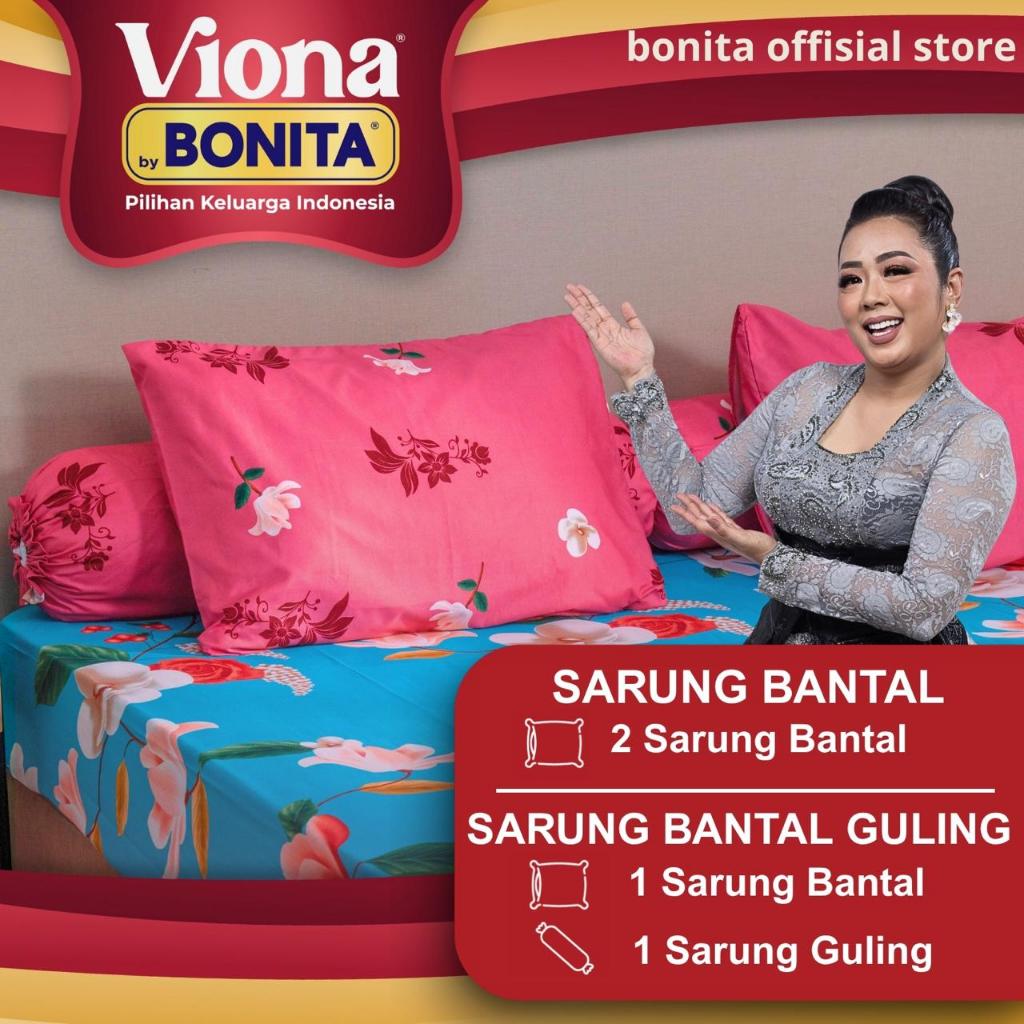 [TERMURAH]VIONA BY BONITA Sarung Bantal Tidur Set / Sarung Bantal dan Guling