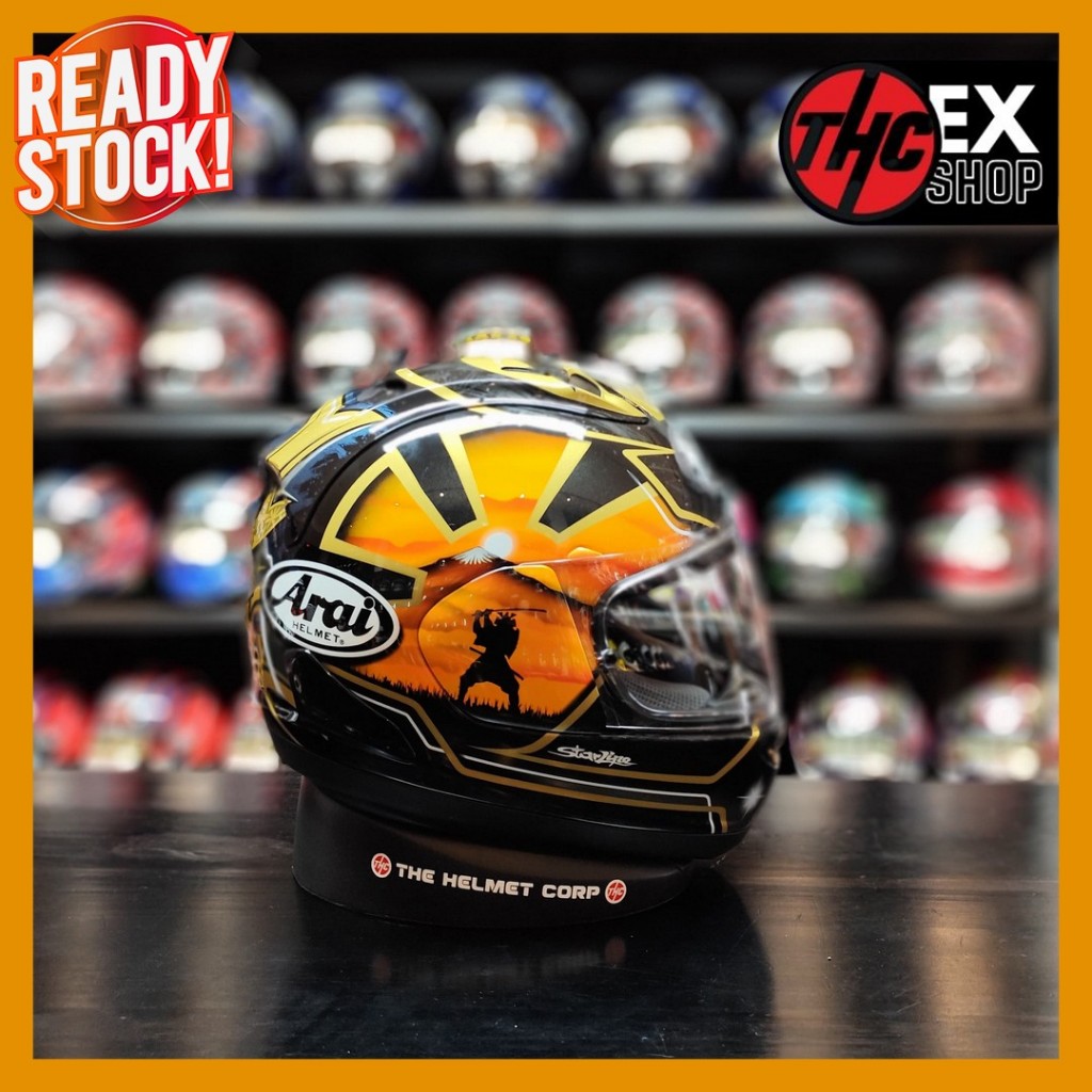 ARAI PEDROSA SPIRIT GOLD SIZE M SECOND 2ND ORIGINAL FULL FACE MOTORCYCLE HELMET