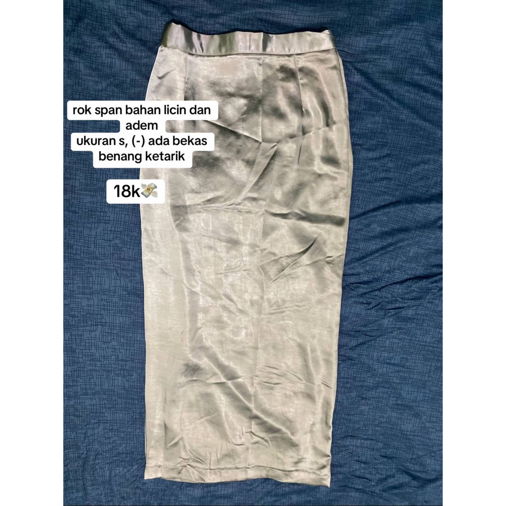 rok span bahan satin premium