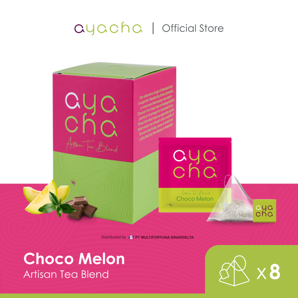 

Ayacha Artisan Tea - Choco Melon | Tea Bag 8 Pcs | Teh Bunga Celup Teh Fruity