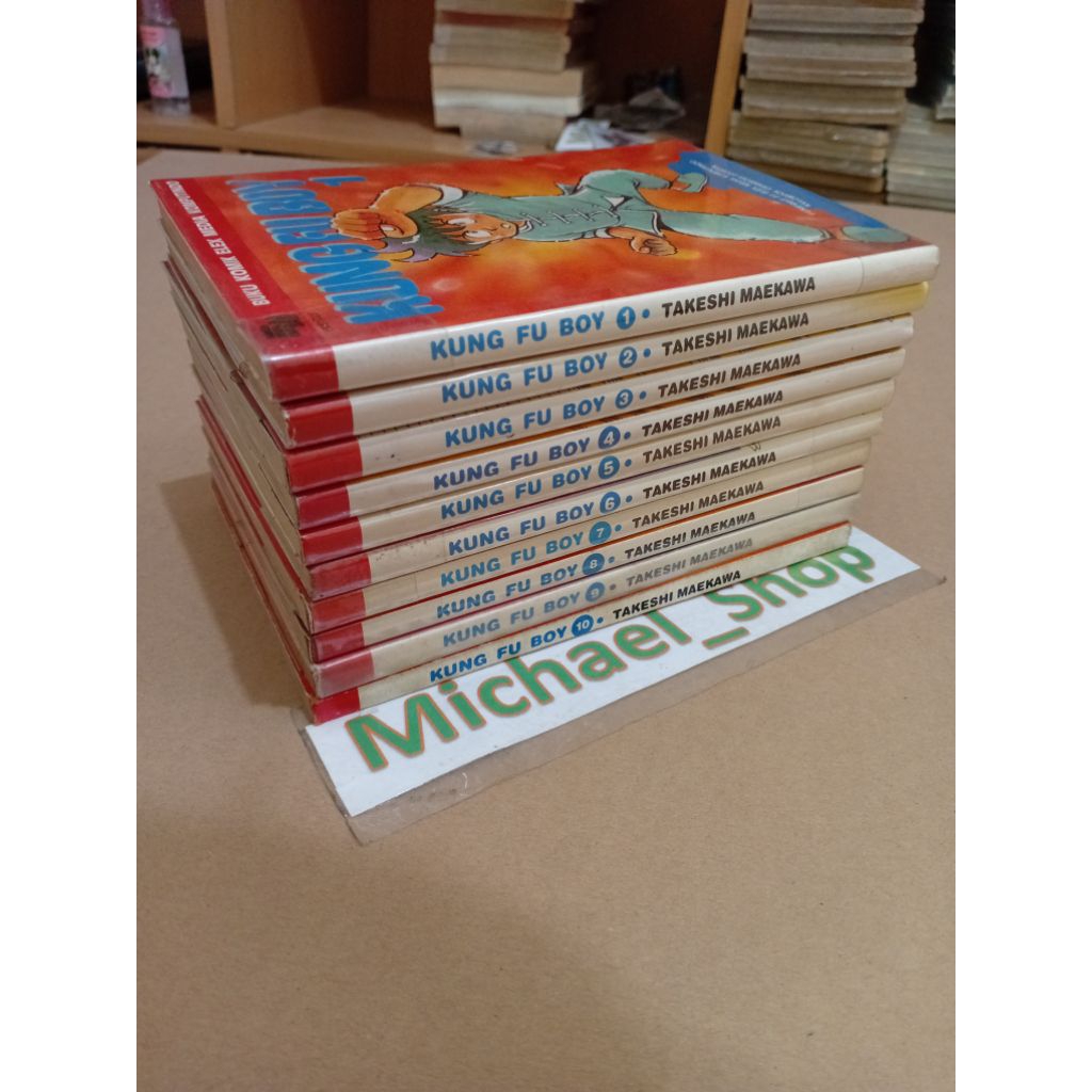 SET Komik Kung Fu Boy nomer 1 2 3 4 5 6 7 8 9 10 KungFu Takeshi Maekawa Langka