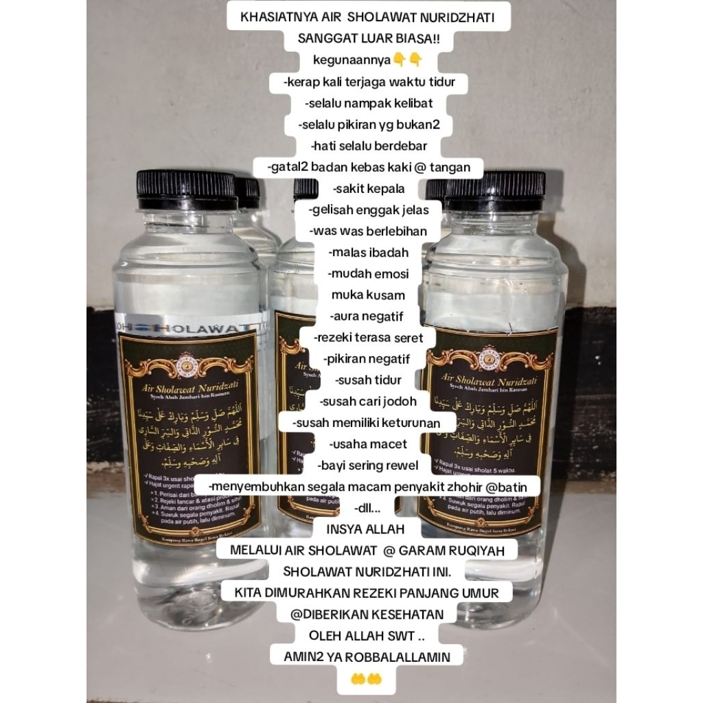 

AIR SHOLAWAT NURIDZHATI ASLI