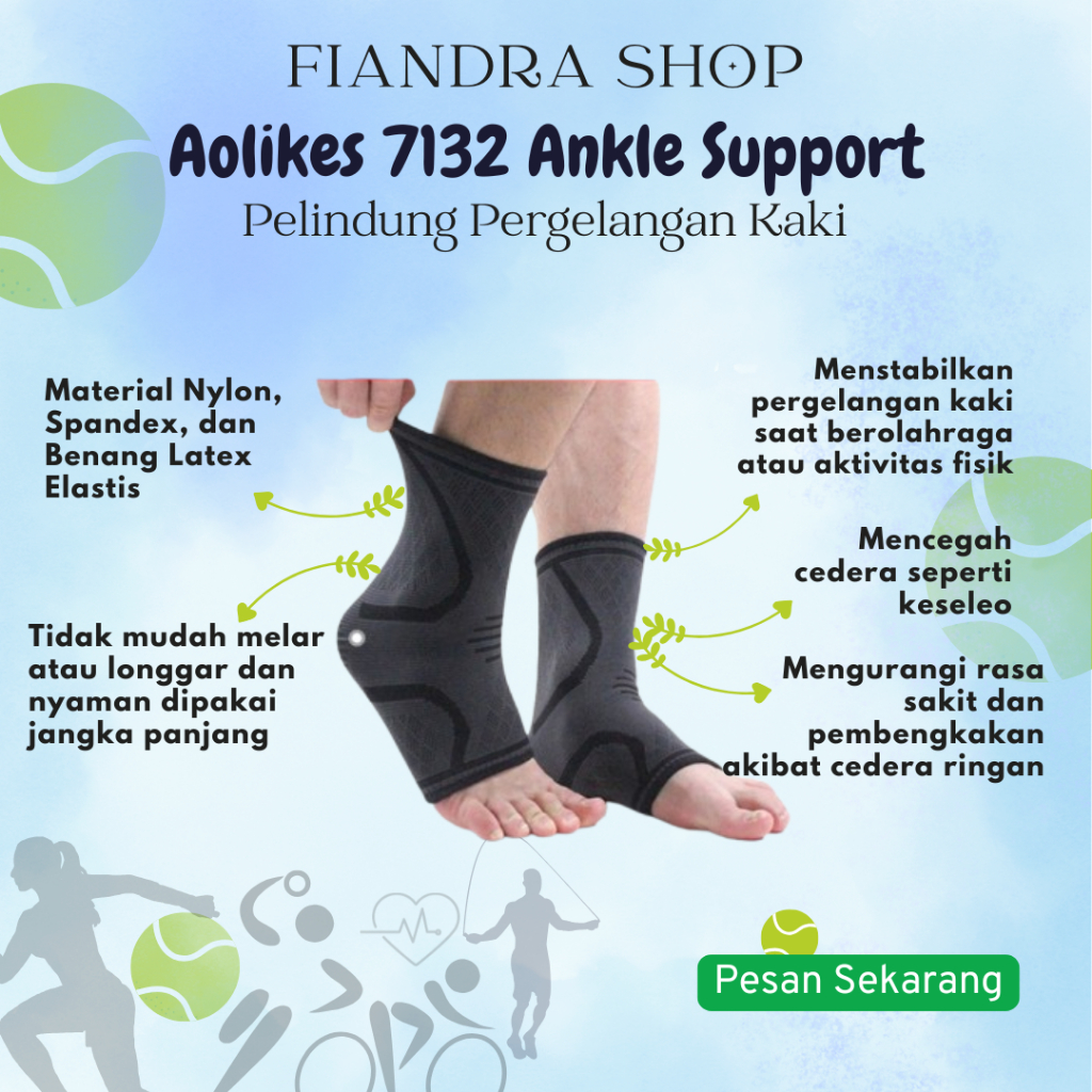 7132 AOLIKES 2PCS Ankle Support Alat Terapi Engkel Kaki Alat Penyangga Tumit Kaki Dekker Engkel Kaki