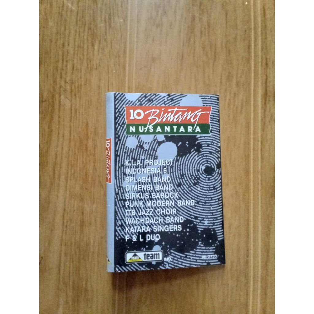 hanya cover kaset 10 bintang nusantara | tanpa kaset