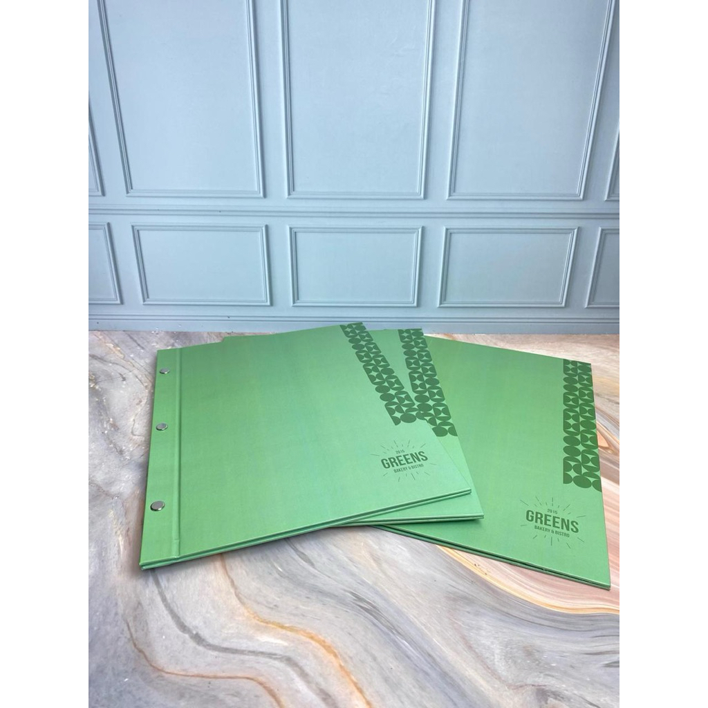 

CETAK BUKU MENU WATERPROOF FANCY PRINT A4 JILID BAUT CUSTOM