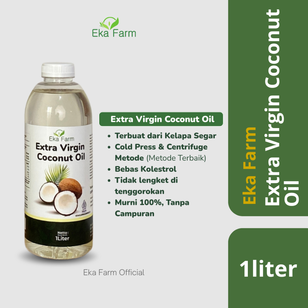 

Virgin Coconut Oil Extra VCO Minyak Kelapa Murni Eka Farm