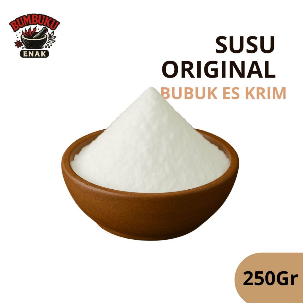 

Bubuk Es Krim Susu Original 250gr – Rasa Lembut Creamy Susu Murni, Praktis Dibuat & Cocok untuk Jualan Rumahan