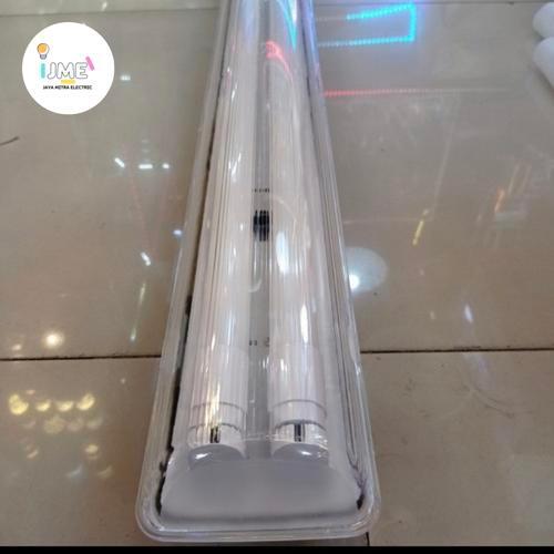 Terbaru//Kap Lampu Waterproof 2x36 120CM KAP TL 2X36 Set Lampu TL T8 PHILIPS
