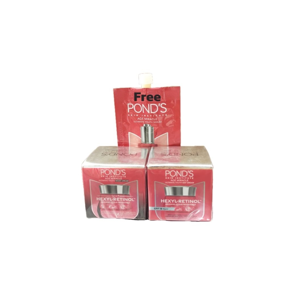 Free Serum || PONDS AM Day cream 9 Gr & PONDS AM Night Cream 9 gr ||