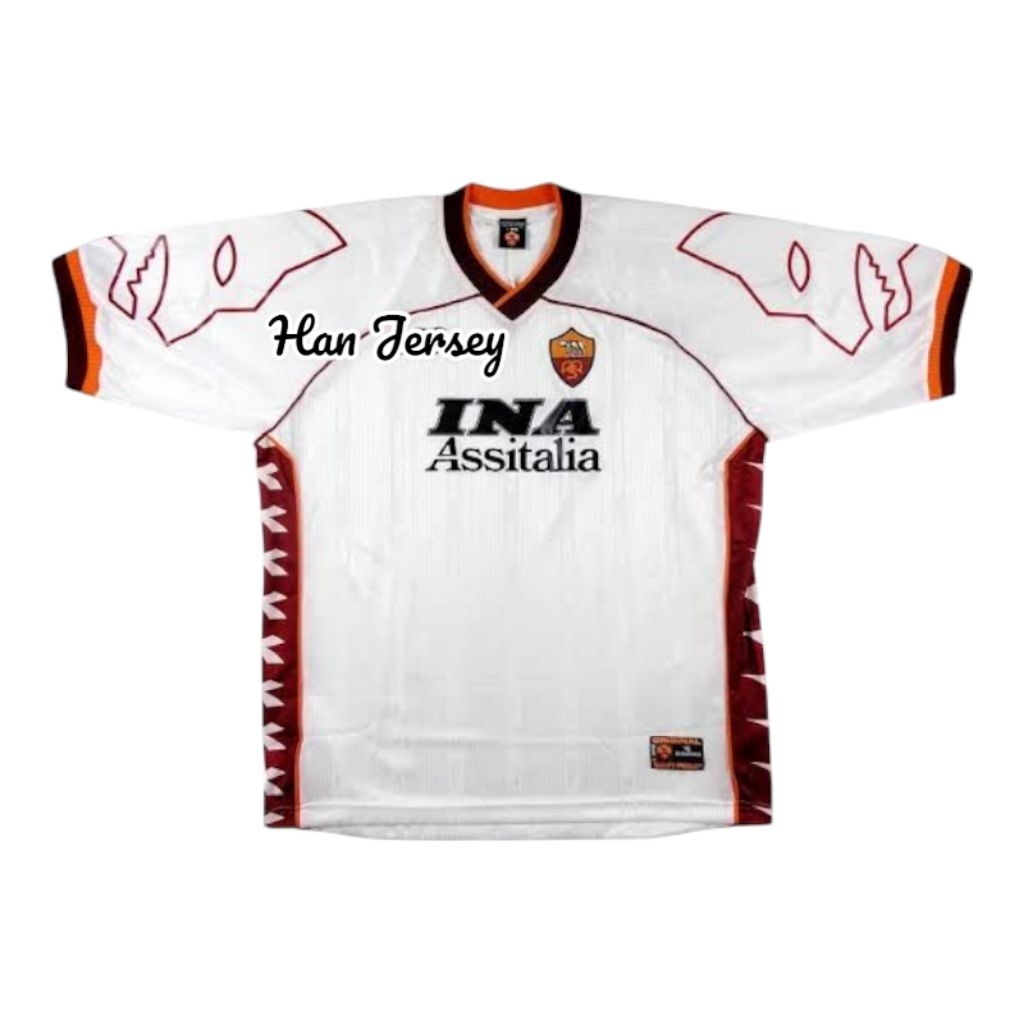 Jersey Bola Roma Away 1999 Full Printing