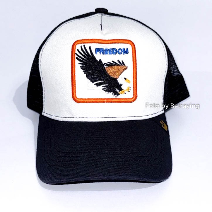 Topi Pria Keren Hewan Elang  Hitam PutihTopi Baseball