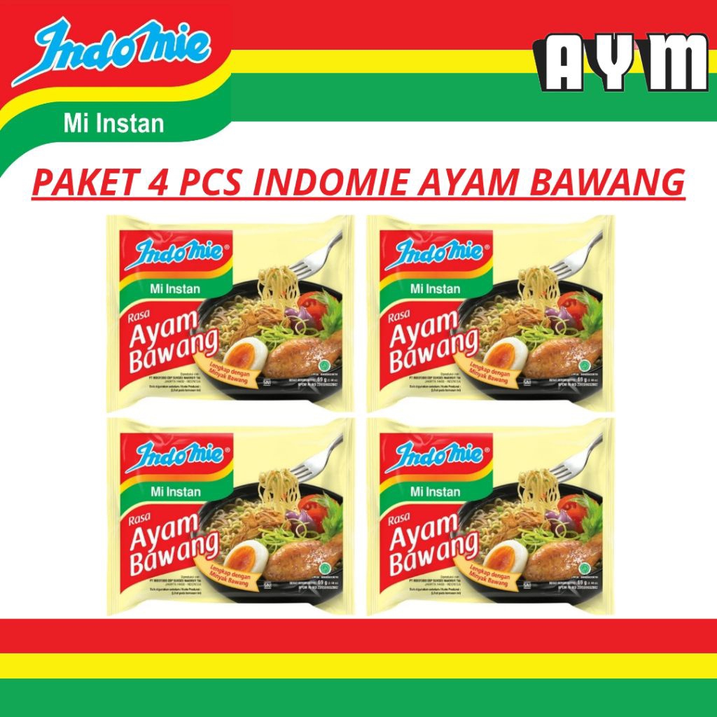 

PAKET 4 PCS INDOMIE AYAM BAWANG