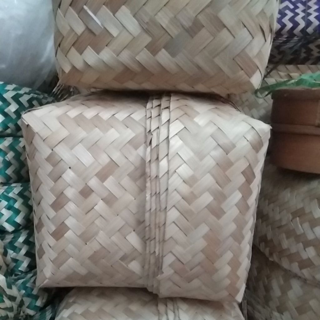 Besek Jumbo Besek Bambu 25x25x12 Besek Anyaman Besar Dll