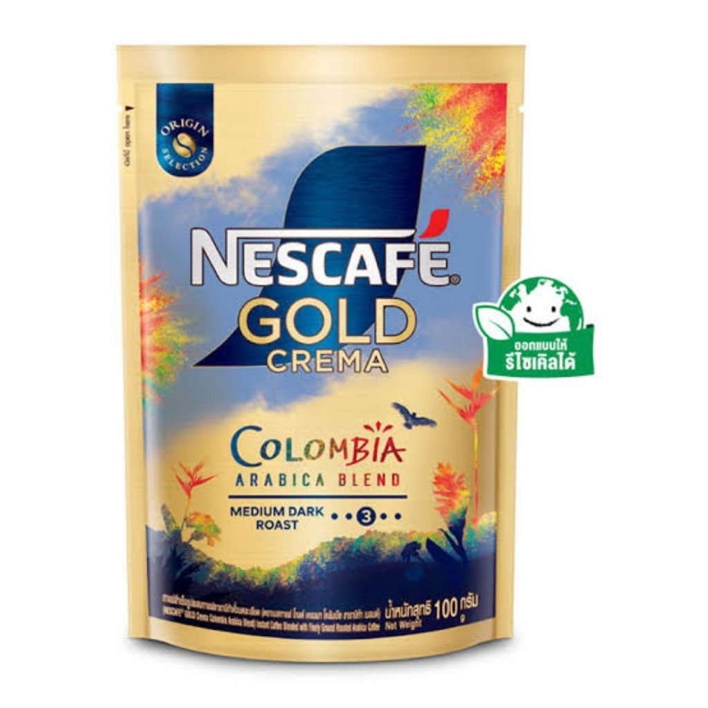 

NESCAFE GOLD CREMA COLOMBIA KEMASAN REFILL 100 GRAM ORIGINAL
