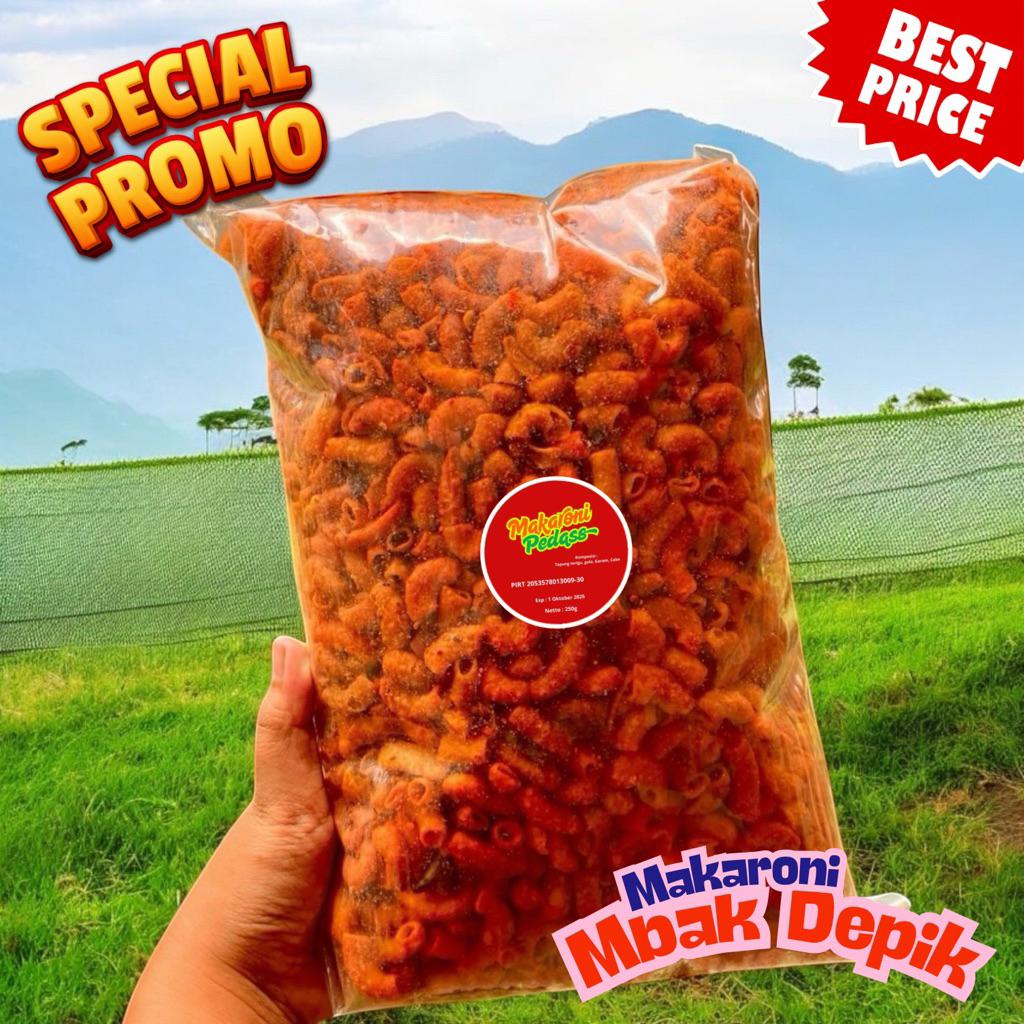 

Snack Pedas Ekstrem! Makaroni 250g dari Surabaya
