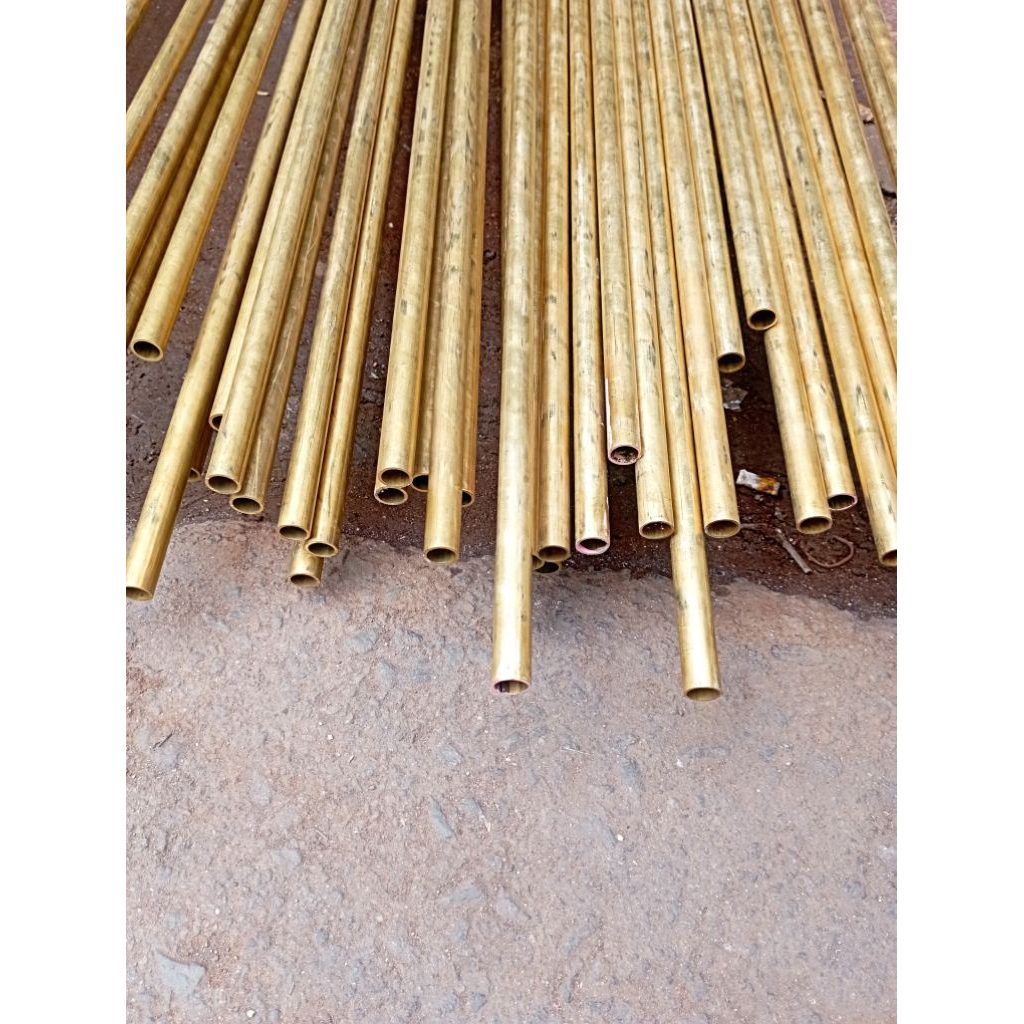 Pipa Kuningan Diameter 9mm x T 2,3mm x P 1000mm Kuningan