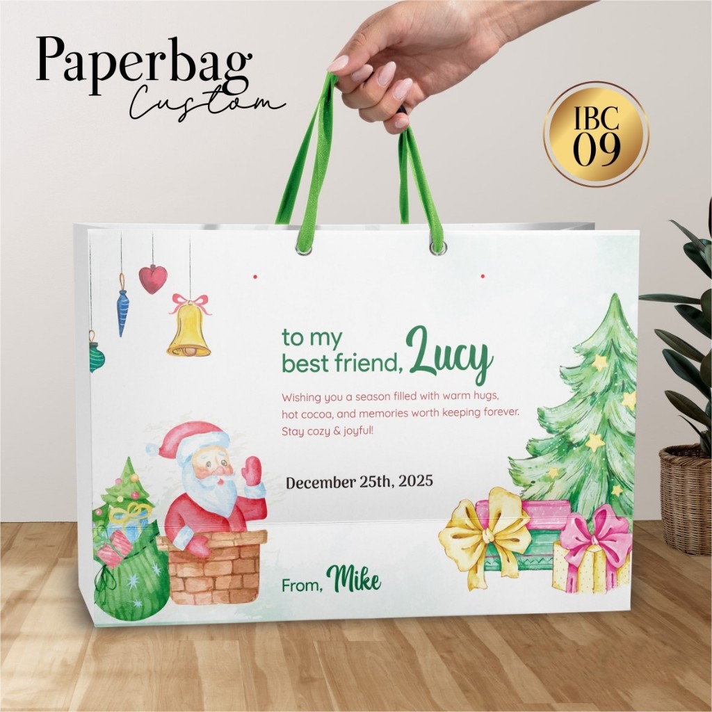 

Tas Tenteng Hampers Lebaran - Haji - Natal/Christmas Murah - Paper Bag Islamic Custom BRIEF CARD IBC