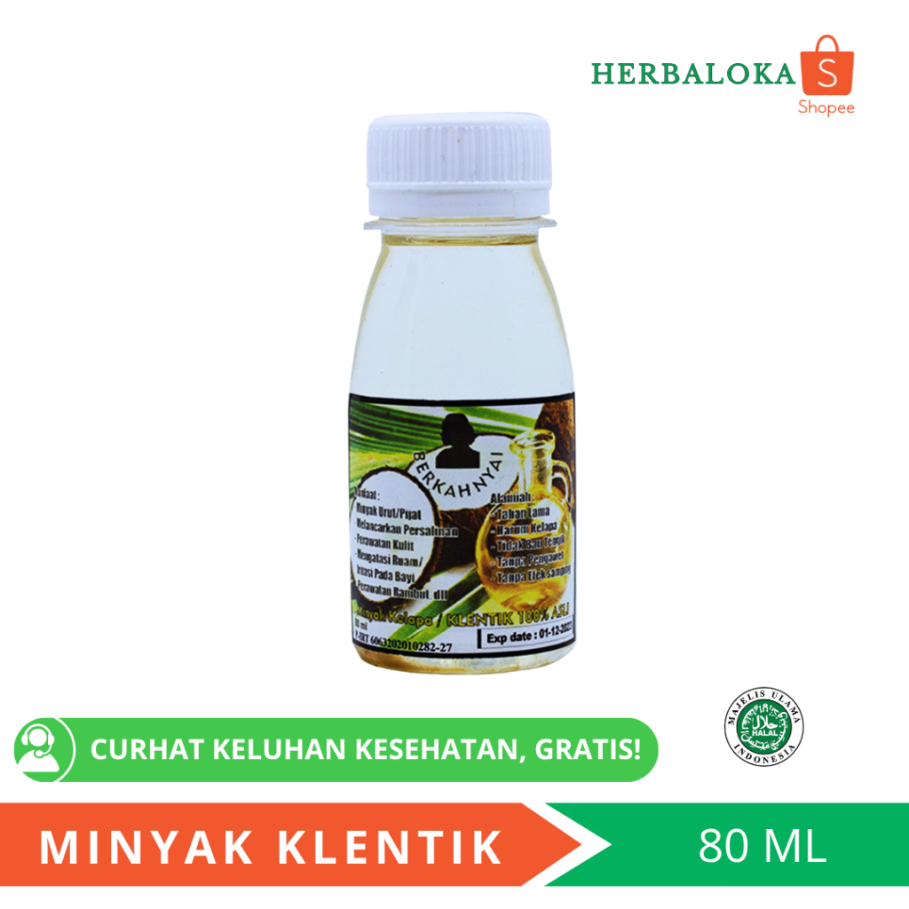 

Minyak Kelapa Asli 80 ml Murni 100% / Klentik / Keletik / Kelentik / Lentik