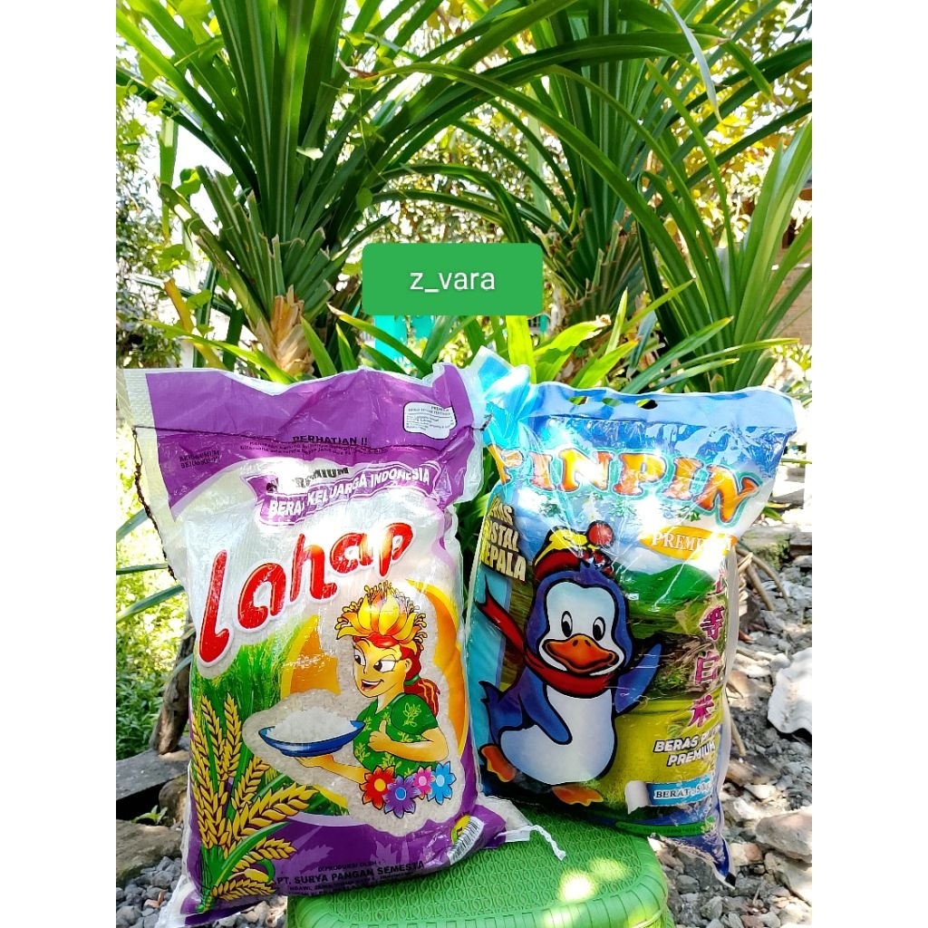 

ANEKA BERAS PULEN / BERAS LAHAP WANITA - BERAS PINPIN / BERAS KEMASAN 5KG ISI 2PACK