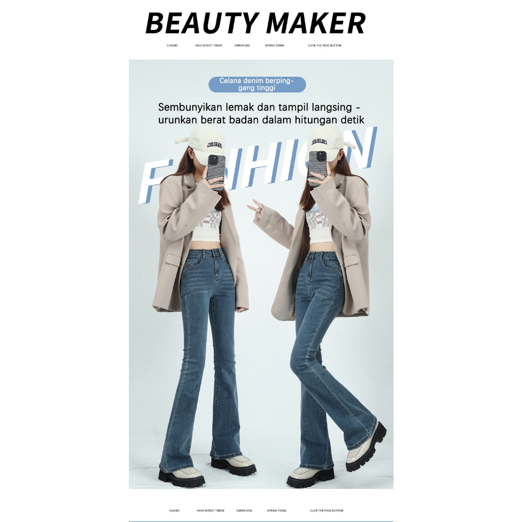 Coco Trend Soul Jeans Wanita Highwaist Stretch