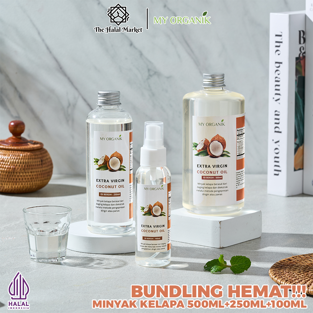 

My Organik Extra Virgin Coconut Oil Minyak Kelapa Murni 100% Asli Murni Organik Premium VCO