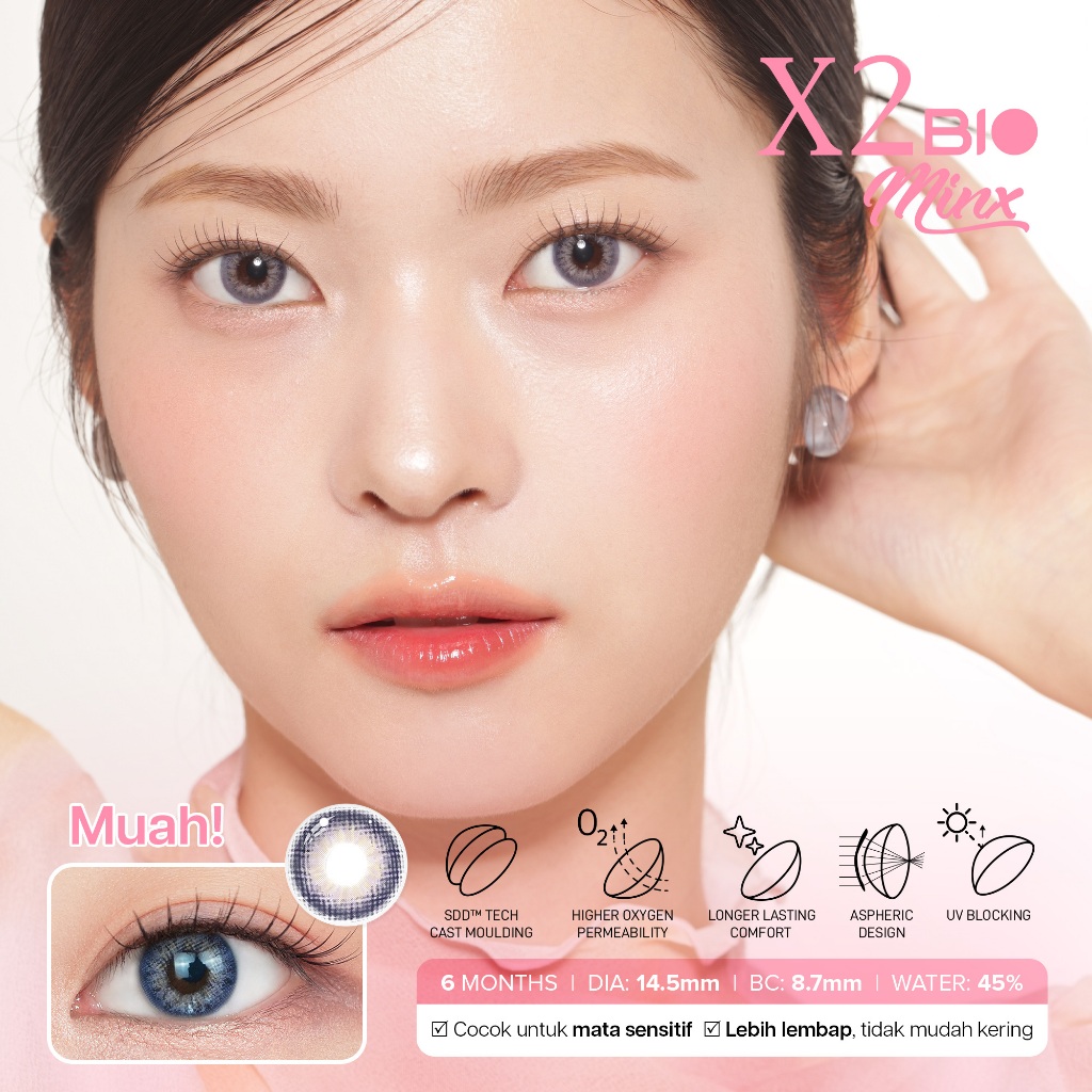 X2 Bio Minx Softlens - Muah