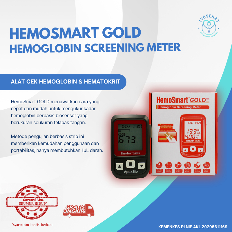 HEMOSMART GOLD Hemoglobin Screening Meter