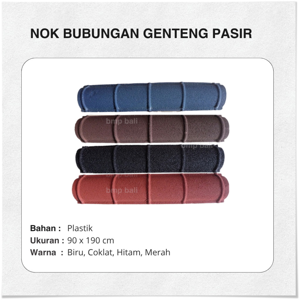 NOK / BUBUNGAN GENTENG METAL PASIR