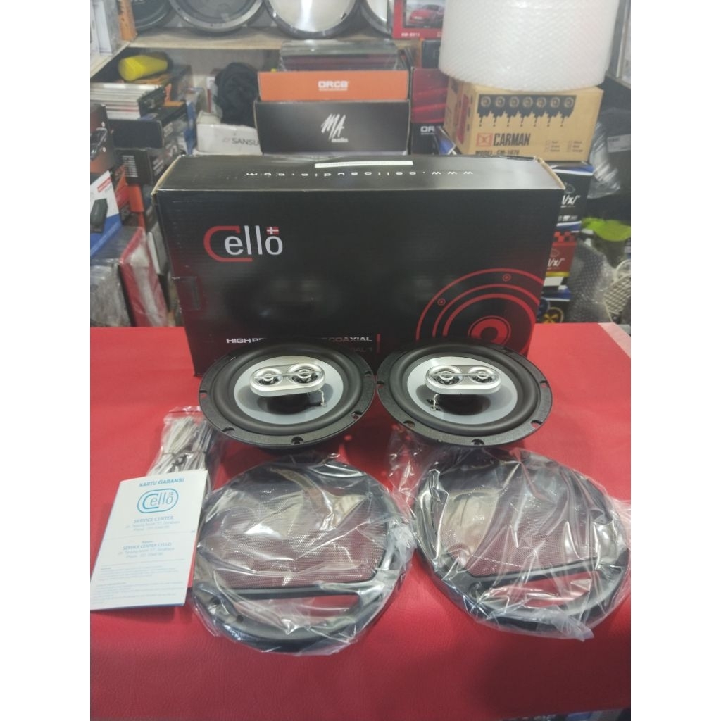 Speaker Mobil Speaker Coaksial CELLO 2way Audio Mobil