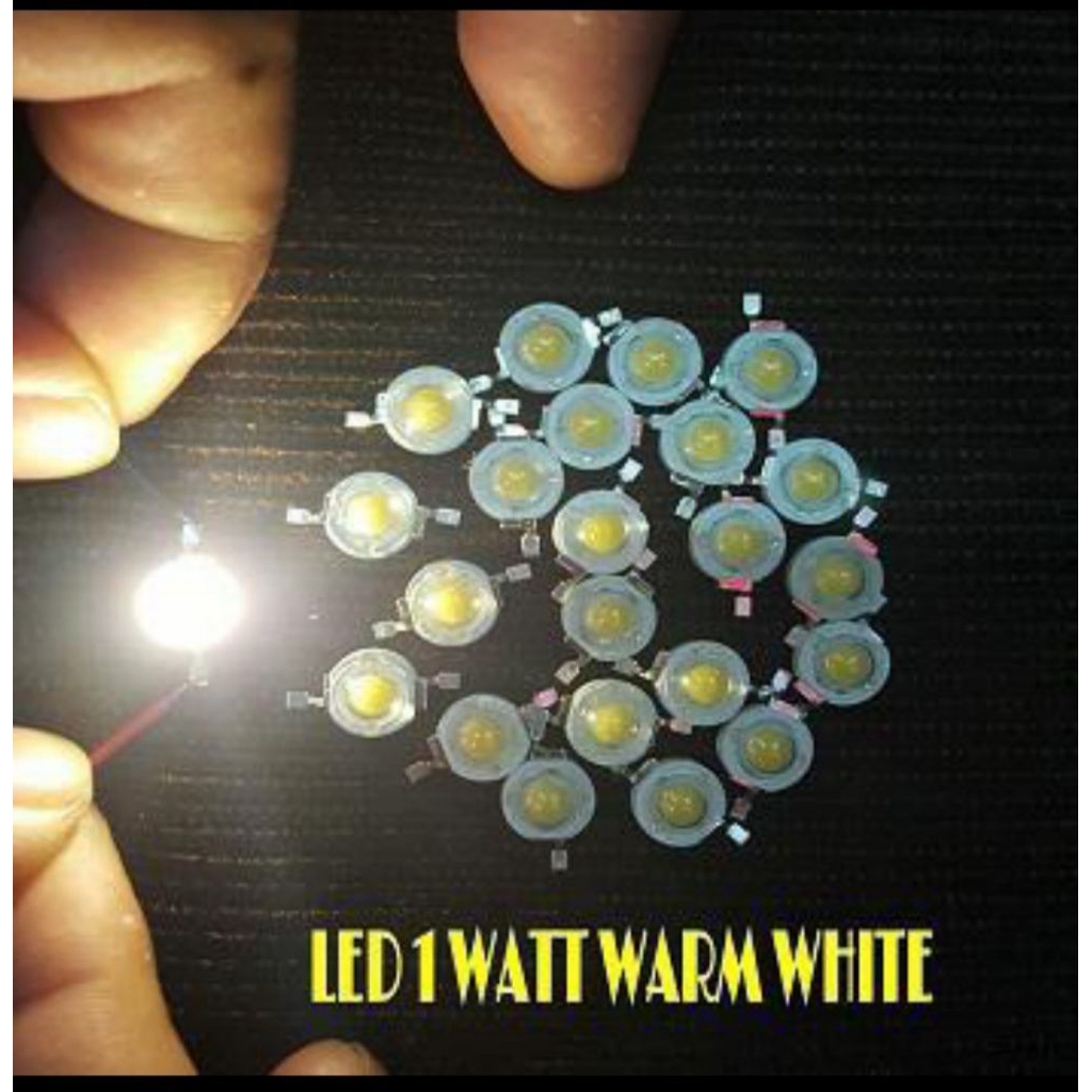 Lampu LED 1 Watt (Putih dan Warm White)