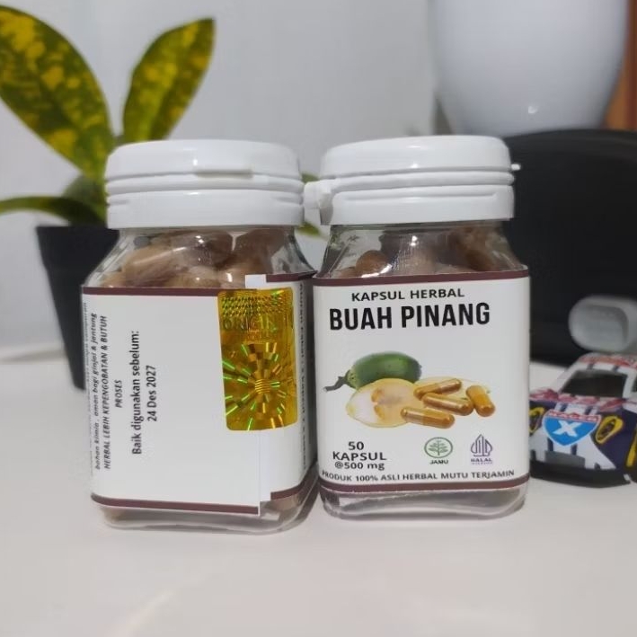 

KAPSUL Buah Pinang asli 100% berkhasiat