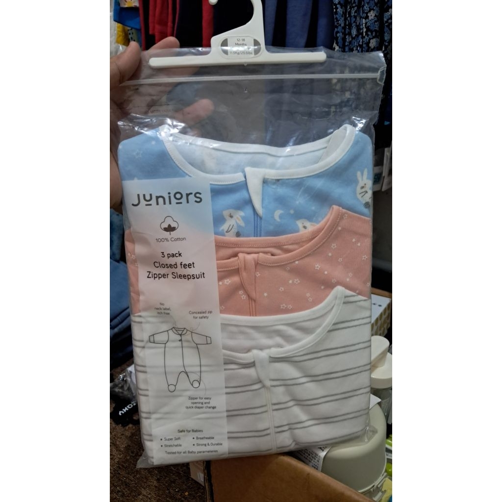 Juniors Sleepsuit 12-18 / juniors bodysuit sleepsuit junior baby