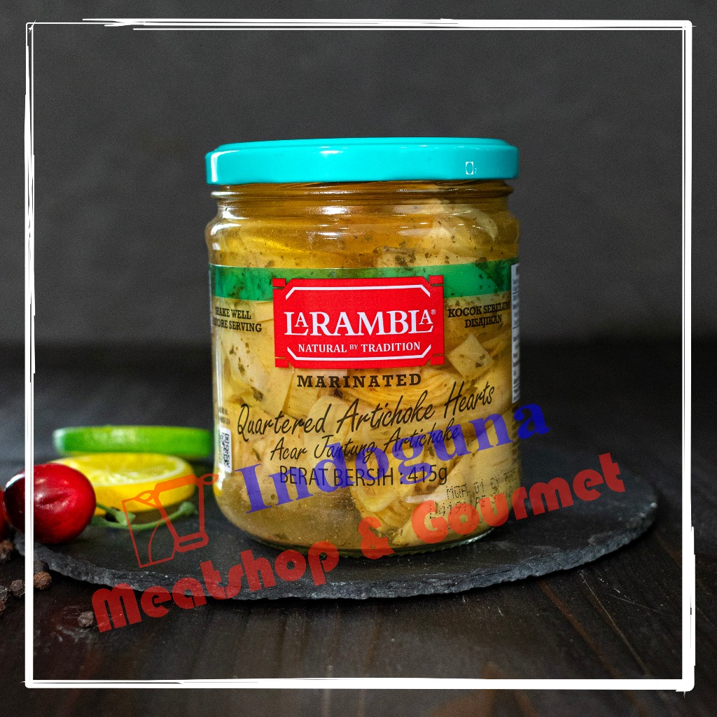 

Larambla Marinated Quartered Artichoke Hearts Acar Jantung Articok 415gr