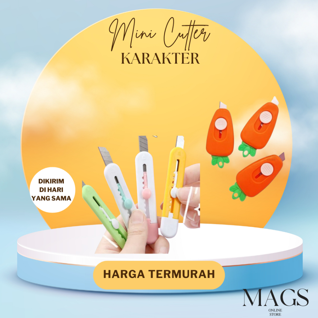 

Mini Cutter Carrot Common Karakter Pisau Kecil Travelling Portable Untuk Pemotong Kertas Unboxing Paket Bentuk Wortel Serbaguna