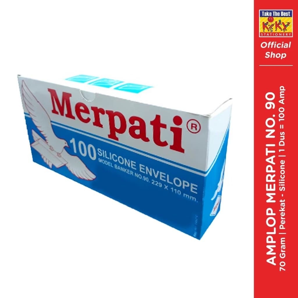 

Amplop merpati panjang perekat