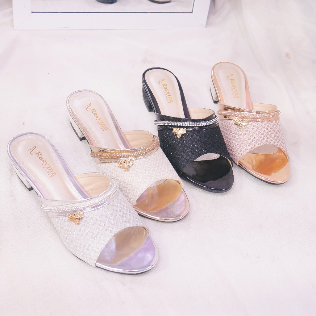 RASYMA SHOES - Raisya Sendal Pesta Wanita High Heels Hak 3cm