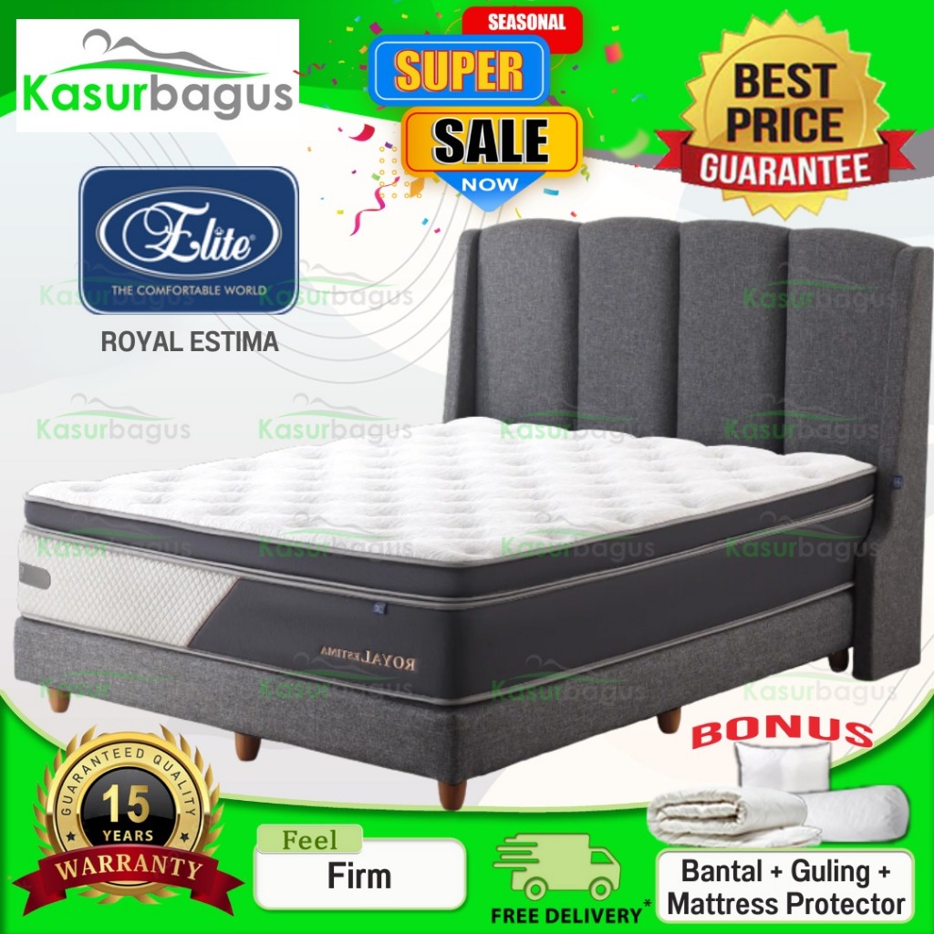 Elite Kasur Springbed Royal Estima LFK Spring Euro Top Latex  - Hanya Kasur 160x200