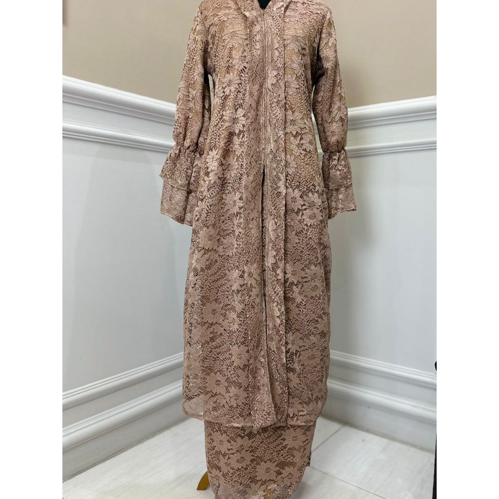 RBC - Stellan Brokat Long Tunik dan Rok Terbaru Busui Friendly // Stellan Malaysia Kekinian Fullsize