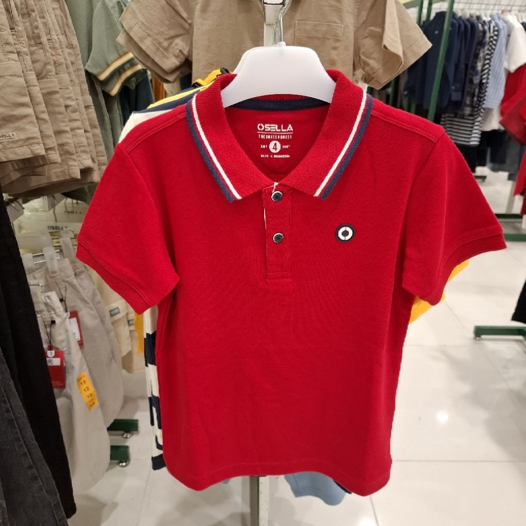 Osella Kids Baju Kaos Polo Shirt Anak Laki Laki Usia 4-14 Tahun Original