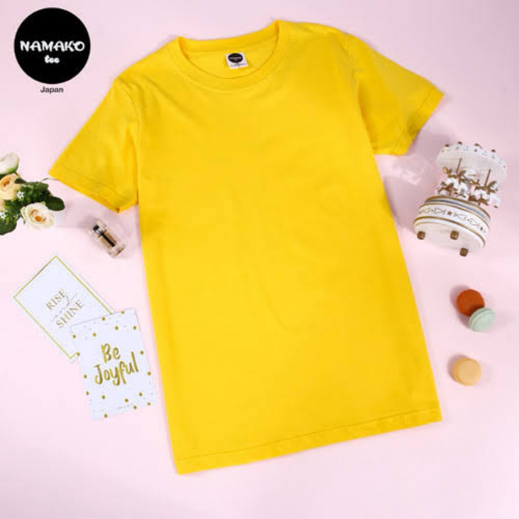 baju polos kuning pria/wanita