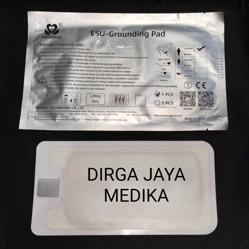 Electrosurgical ESU Ground/Grounding Pad Plate Neutral/Netral Disposable (Bipolar(Split)/Monopolar(N