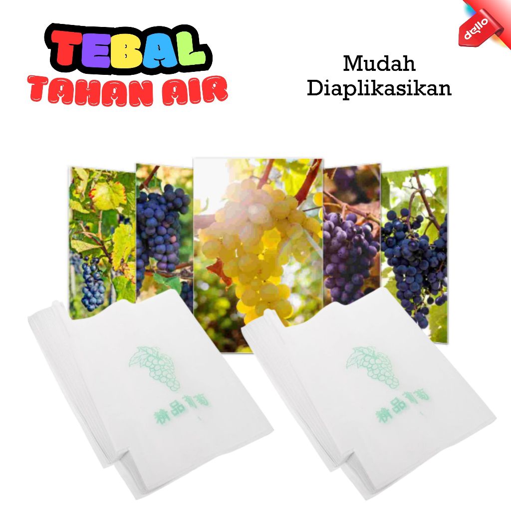 Pembungkus Buah Jambu Klengkeng Brongsongan Transparan Percepat Tumbuh DELLO