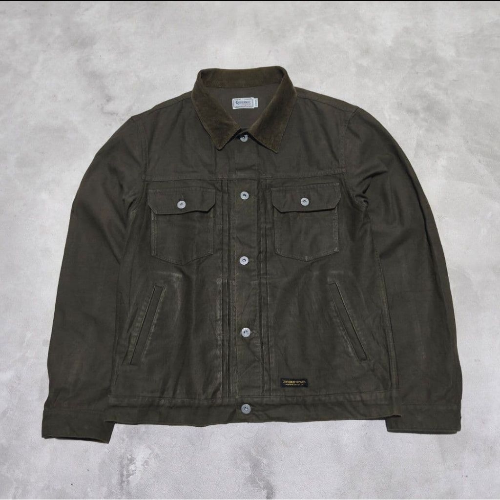 Jaket workshit pria covernat hijau army