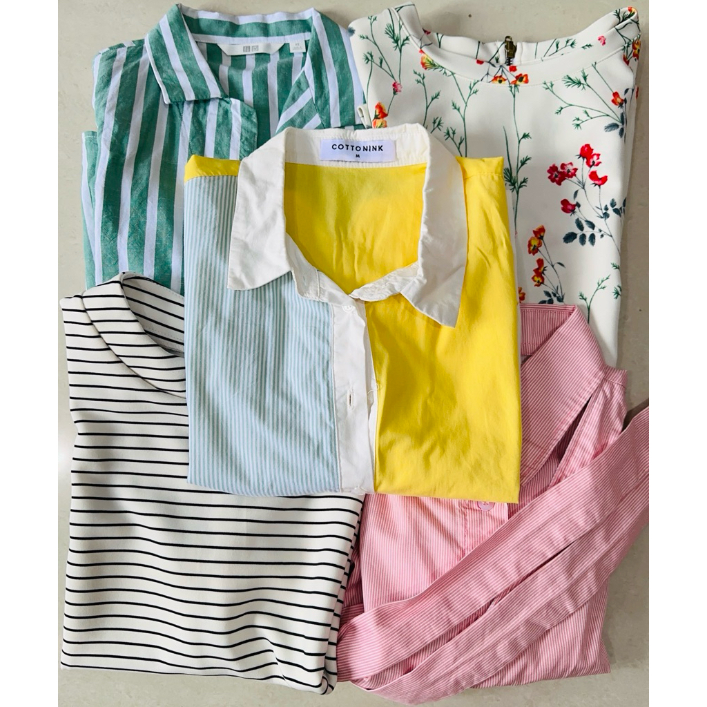 Preloved Shirt / Blouse, Gaudi, Cotton Ink, Aesthete Yourlife, Her Official, Her Apparel, Uniqlo