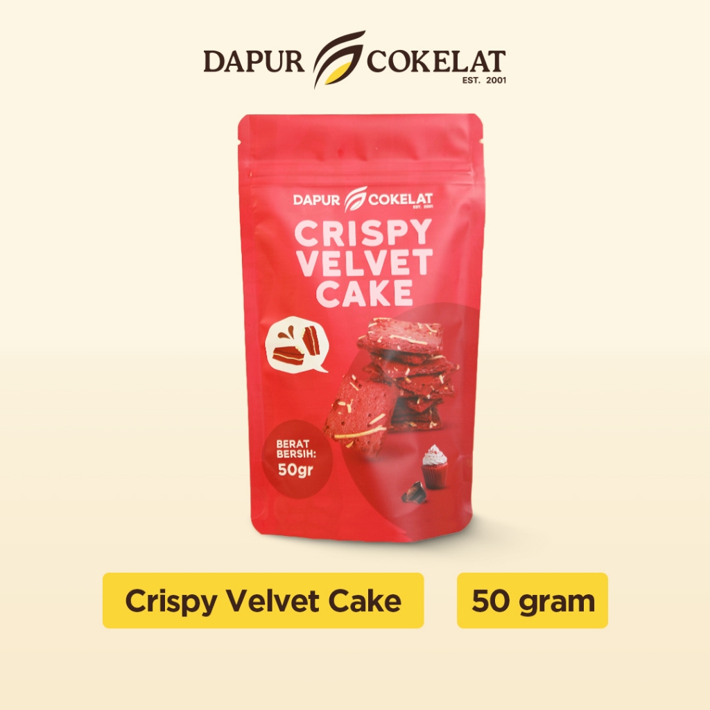 

DAPUR COKELAT - Crispy Brownies Red Velvet 50 gr - Brownies Red Velvet crispy ala cookies dengan taburan cheddar cheese