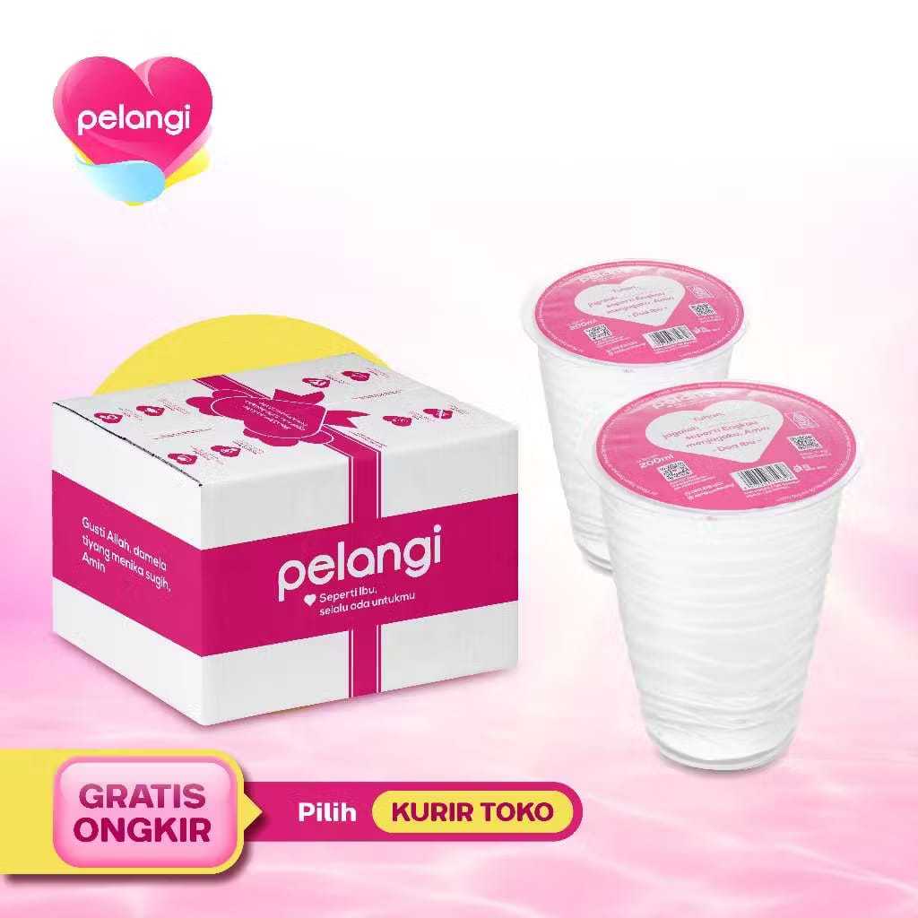 

Air Mineral PELANGI Cup 200ml (1 karton isi 48 Cup) - INSTANT
