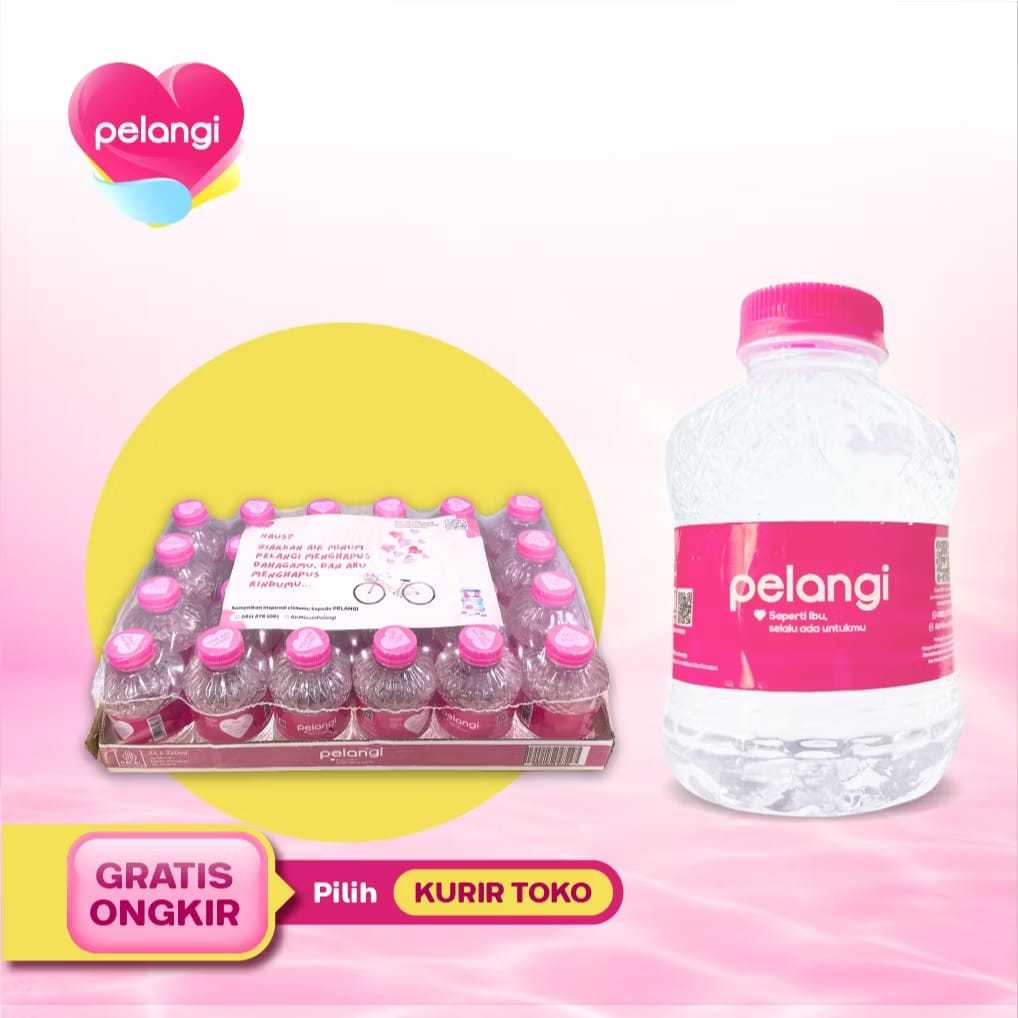 

Air Mineral PELANGI Gemoy 220ml (1 karton isi 24 botol) - INSTANT