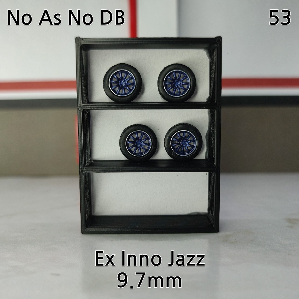 Ban Karet Diecast Copotan Miniscale 1/64 Ex Inno64 Honda Fit Jazz 9.7mm